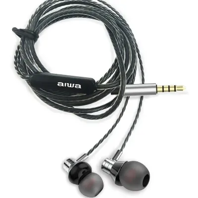 Aiwa ESTM-50 Auriculares con Micrófono Plateados Aiwa ESTM-50 Auriculares con Micrófono Plateados