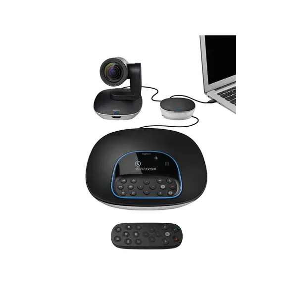 Logitech KIT Full HD y Micro, Equipo con Sistema de vídeoconferencia en grupo