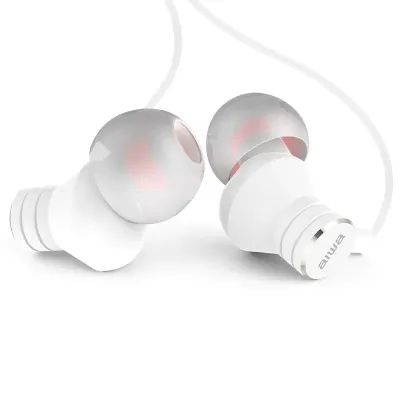 Aiwa ESTM-50 Auriculares con Micrófono Blancos