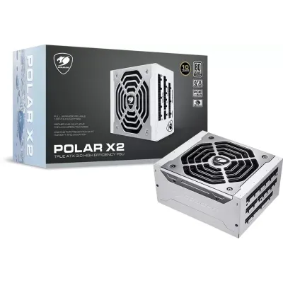 Cougar Polar X2 1200W PCIe 5.0 80 Plus Platinum Full Modular Cougar Polar X2 1200W PCIe 5.0 80 Plus Platinum Full Modular