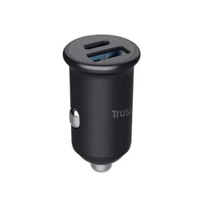Cargador de Coche Trust Maxo/ 1xUSB-Tipo C/ 1xUSB/ 38W Cargador de Coche Trust Maxo/ 1xUSB-Tipo C/ 1xUSB/ 38W