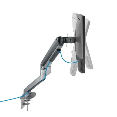 TooQ DB4132TNR-G Soporte de Mesa Giratorio/Inclinable para 2