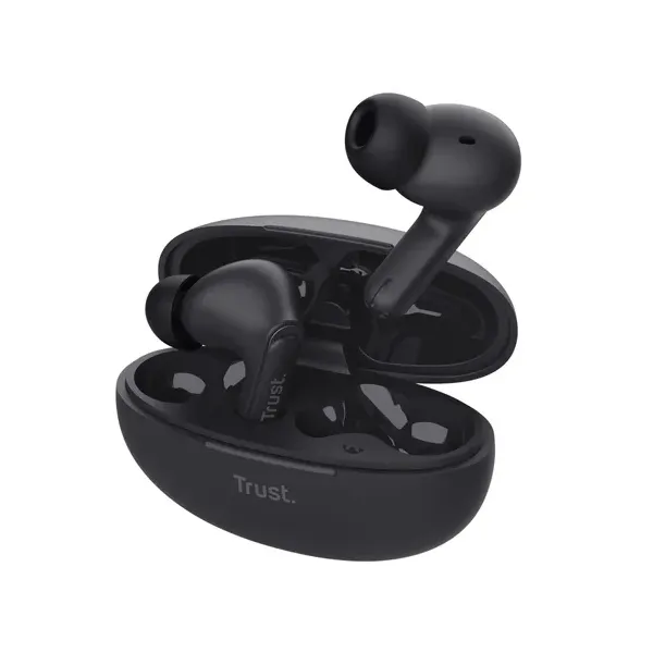 Auriculares Bluetooth Trust Yavi ENC con estuche de carga/ Negros
