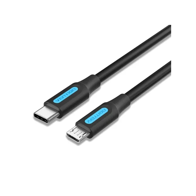 Vention COVBD Cable USB-C Macho a MicroUSB Macho 50cm Negro