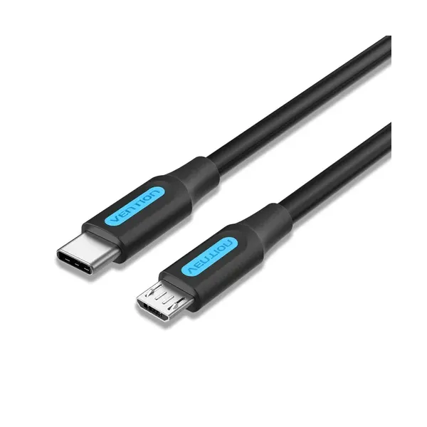 Vention COVBD Cable USB-C Macho a MicroUSB Macho 50cm Negro
