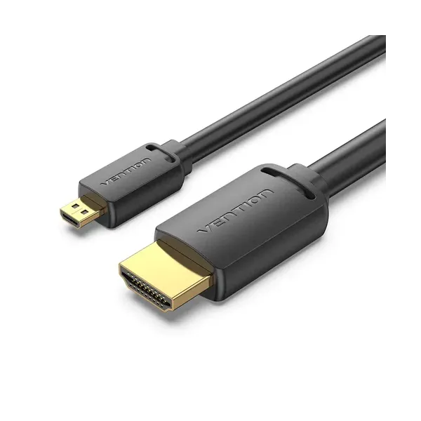 Cable Micro HDMI 2.0 4K Vention AGIBI/ HDMI Macho - Micro HDMI Macho/ 3m/ Negro