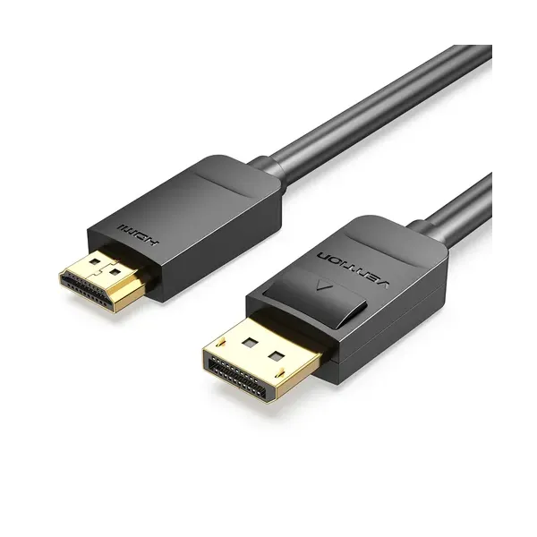 Cable Conversor Vention HADBG/ Displayport Macho - HDMI Macho/ 1.5m/ Negro
