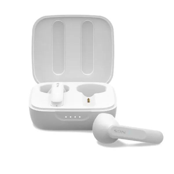NGS Artica Move White Auriculares Inalámbricos con Estuche de Carga y Bluetooth 5.3 Blancos 