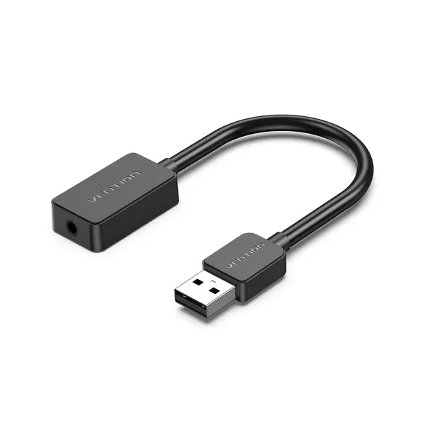 Tarjeta de Sonido Vention CDZB0/ USB Macho - 1x Jack 3.5 Hembra