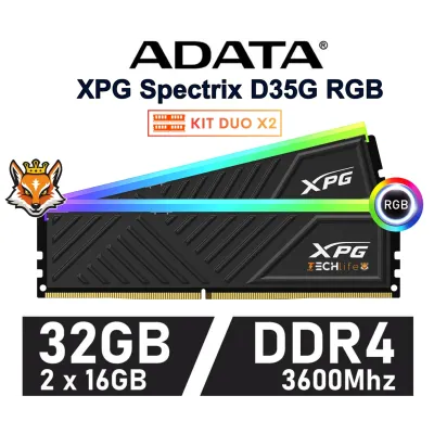 Adata XPG D35G SPECTRIX RGB DDR4 3600Mhz 32GB 2x16GB CL18 Adata XPG D35G SPECTRIX RGB DDR4 3600Mhz 32GB 2x16GB CL18