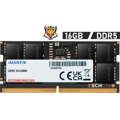 ADATA 16GB DDR5 4800 MHz 1.1v - Memoria SO-DIMM ADATA 16GB DDR5 4800 MHz 1.1v - Memoria SO-DIMM