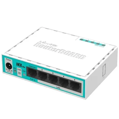 Mikrotik hEX Lite Switch 5 Puertos 10/100 Blanco