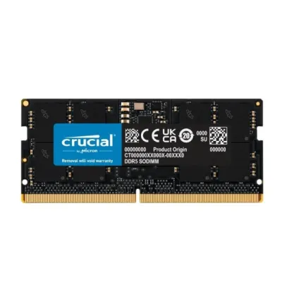 Crucial 16GB DDR5 a 4800MHz CL40 1.1v - Memoria SODIMM Crucial 16GB DDR5 a 4800MHz CL40 1.1v - Memoria SODIMM