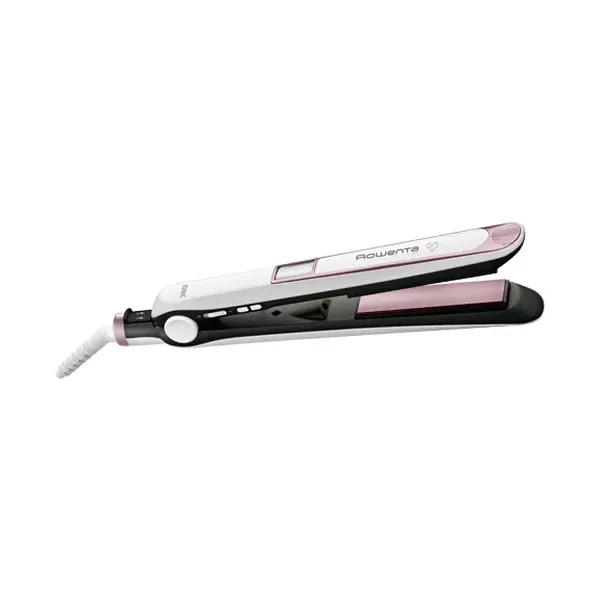 Plancha para el Pelo Rowenta Premium Care 7/7/ Blanca y Rosa