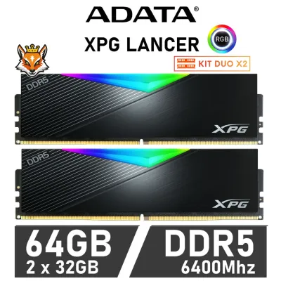 ADATA XPG Lancer RGB KIT 64GB DDR5 6400MHz XMP CL32 1.35V ADATA XPG Lancer RGB KIT 64GB DDR5 6400MHz XMP CL32 1.35V