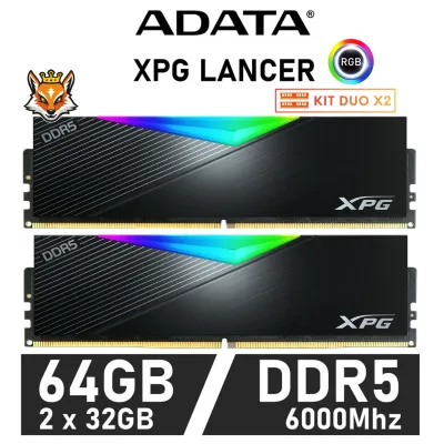 ADATA XPG Lancer RGB KIT 64GB DDR5 6000MHz XMP CL30 1.35V ADATA XPG Lancer RGB KIT 64GB DDR5 6000MHz XMP CL30 1.35V