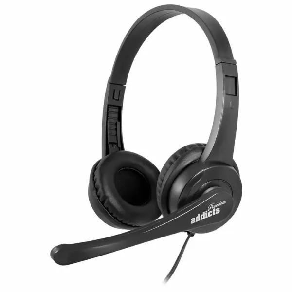 NGS VOX505USB Auriculares USB con Micrófono Negros 