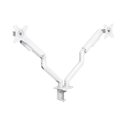 TooQ DB4132TNR-W Soporte de Mesa Giratorio/Inclinable para 2