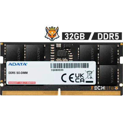 ADATA 32GB DDR5 5600 MHz 1.1v - Memoria SO-DIMM ADATA 32GB DDR5 5600 MHz 1.1v - Memoria SO-DIMM