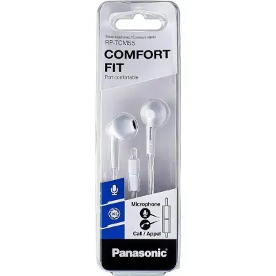 Panasonic RP-TCM55E Auriculares Blancos