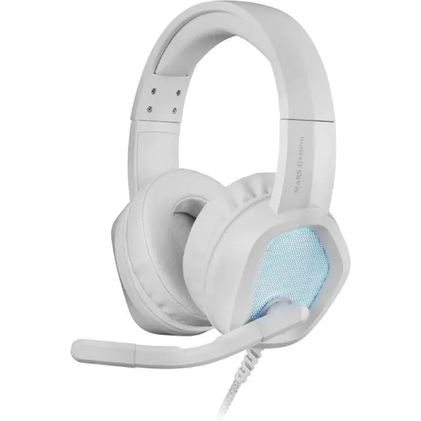 Mars Gaming MH320W Auriculares Gaming RGB Blanco 