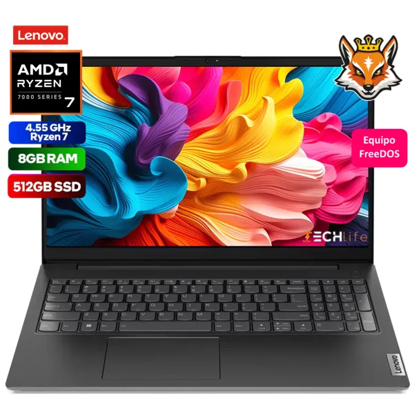 Portátil Lenovo V15 G4 ABP AMD Ryzen 7 7730U/8GB/512 GB SSD/15.6"