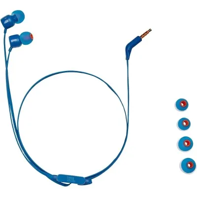 JBL T110 Auriculares con Micrófono Azules JBL T110 Auriculares con Micrófono Azules