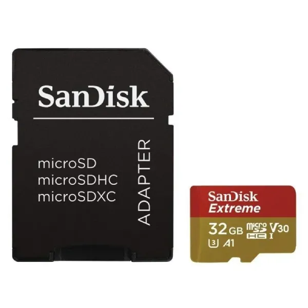Sandisk Extreme MicroSDXC 32GB Clase 10 UHS-I + Adaptador