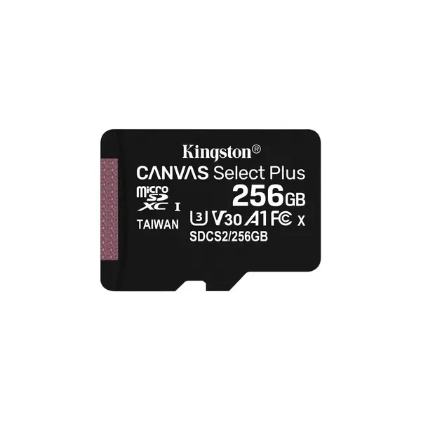 Kingston Canvas Select Plus MicroSDXC 256GB UHS-I V30 Clase 10