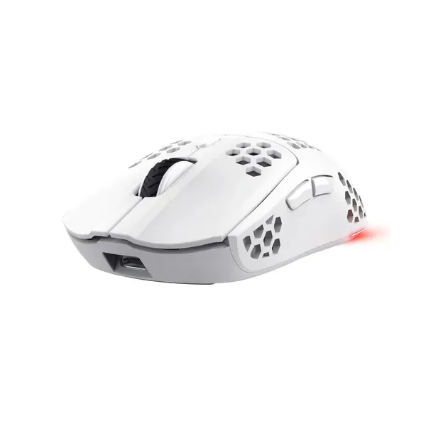 Ratón Gaming Inalámbrico Trust Gaming GXT 929 Helox/ Batería recargable/ Hasta 4800 DPI/ Blanco