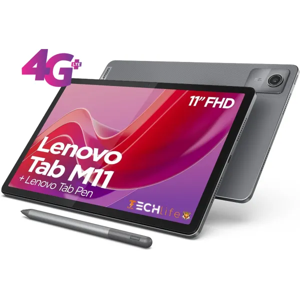Lenovo Tab M11 11' 4G LTE + WIFI 128GB 8GB Octacore, Gris Luna Incluye Pen