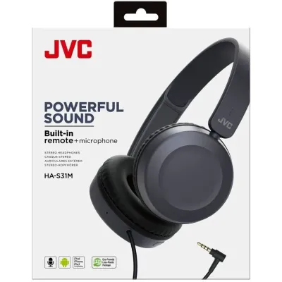 JVC HA-S31M Auriculares Azules con Micrófono y toma Jack 3.5mm JVC HA-S31M Auriculares Azules con Micrófono y toma Jack 3.5mm