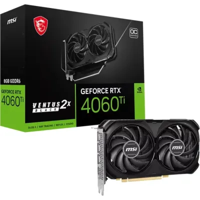 MSI Ventus 2x Black GeForce RTX 4060 8GB OC GDDR6 DLSS3