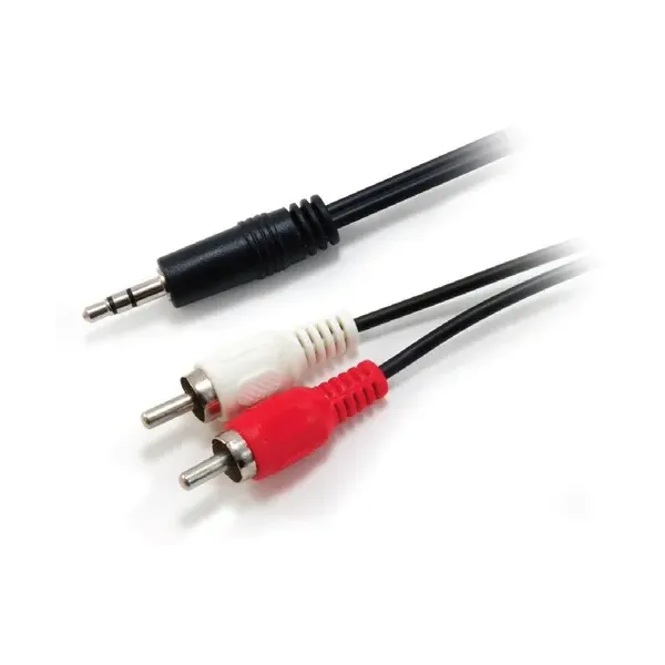 Equip Cable Audio Mini Jack 3.5mm Macho a 2 RCA Macho 2.5m 