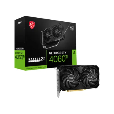 MSI Ventus 2x Black GeForce RTX 4060 Ti OC 16GB GDDR6 DLSS3 MSI Ventus 2x Black GeForce RTX 4060 Ti OC 16GB GDDR6 DLSS3