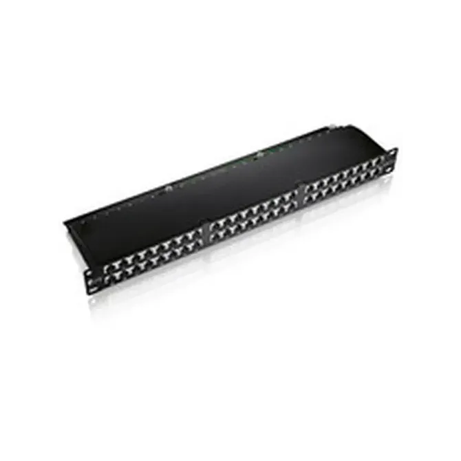 Patch Panel 48 Puertos Categoria 6 Apantallado 1u Color Negro