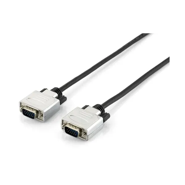 Equip Cable SVGA con Ferritas Macho/Macho 3m Plata 