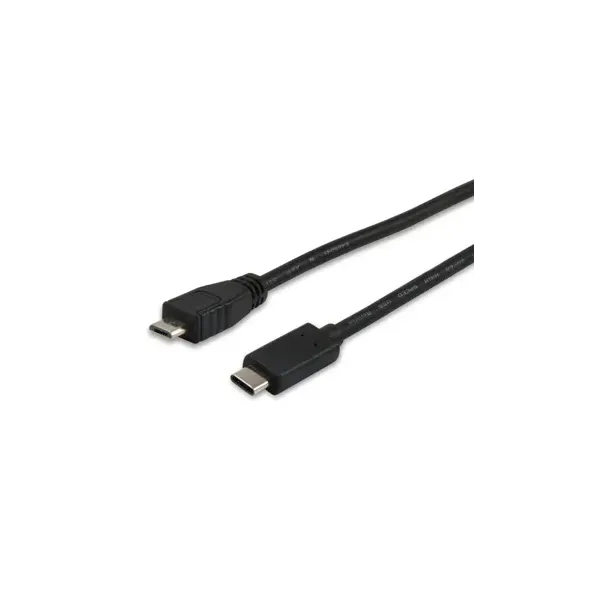 Cable Usb-c A Usb Micro B Macho 1 Metro Equip 12888407 Para Carga (3a) O Datos (480mb/s)