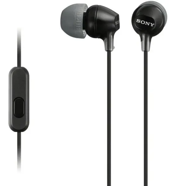 Sony MDR-EX15AP Auriculares con Micrófono Negro 