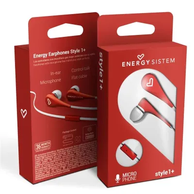 Energy Sistem Style 1+ Auriculares Rojos