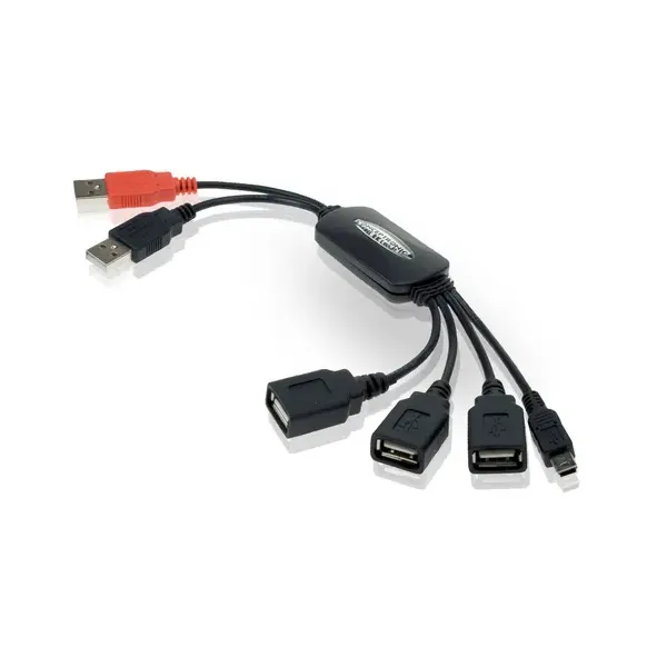 Hub Usb 2.0 Conceptronic 3 Puertos Usb + 1 Mini Usb Y Usb-a De Alimentacion