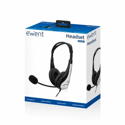 Ewent EW3562 Auriculares Estéreo con Micrófono y Control de