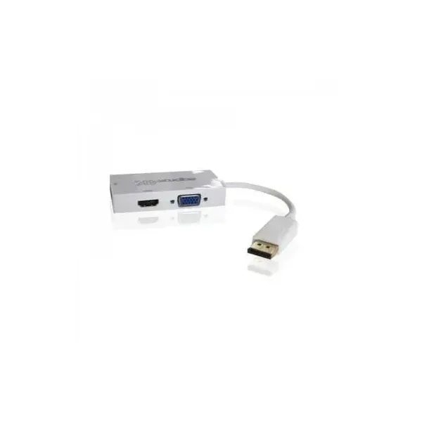 Approx appC37 Adaptador DisplayPort a HDMI/DVI/VGA Blanco