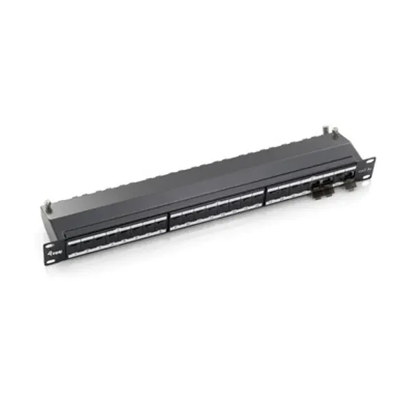 Patch Panel 24 Puertos Categoria 6a Apantallado Premium Color Gris Claro