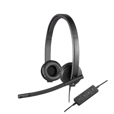 Logitech H570E Auriculares con Micrófono Negros