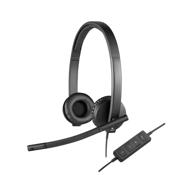 Logitech H570E Auriculares con Micrófono Negros 