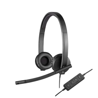Logitech H570E Auriculares con Micrófono Negros