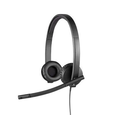Logitech H570E Auriculares con Micrófono Negros