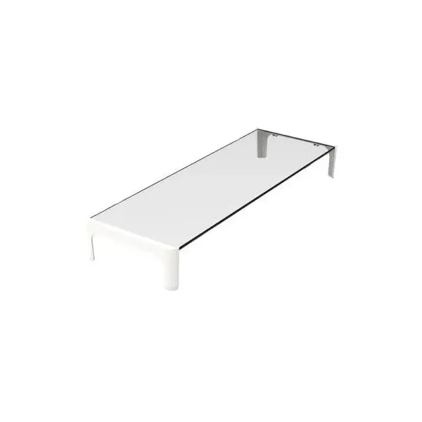 Approx APPSRISERW Soporte Elevador de Cristal para Monitor Blanco 