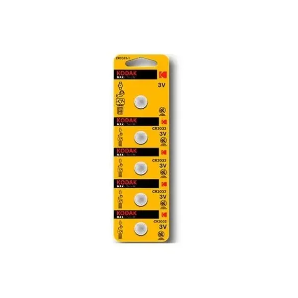 Pila Kodak Boton Litio Cr2032 X5 3.volt Pack 5ud (ecotasas Incluidas)